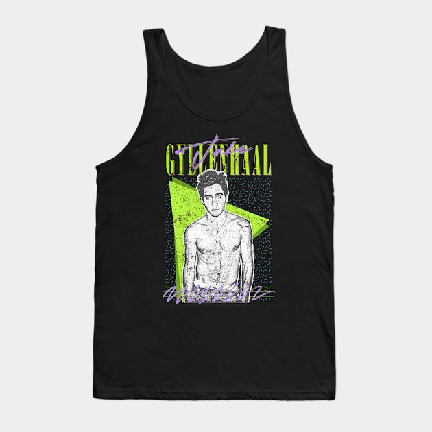 Jake Gyllenhaal // Retro Fan Art Design Tank Top by DankFutura